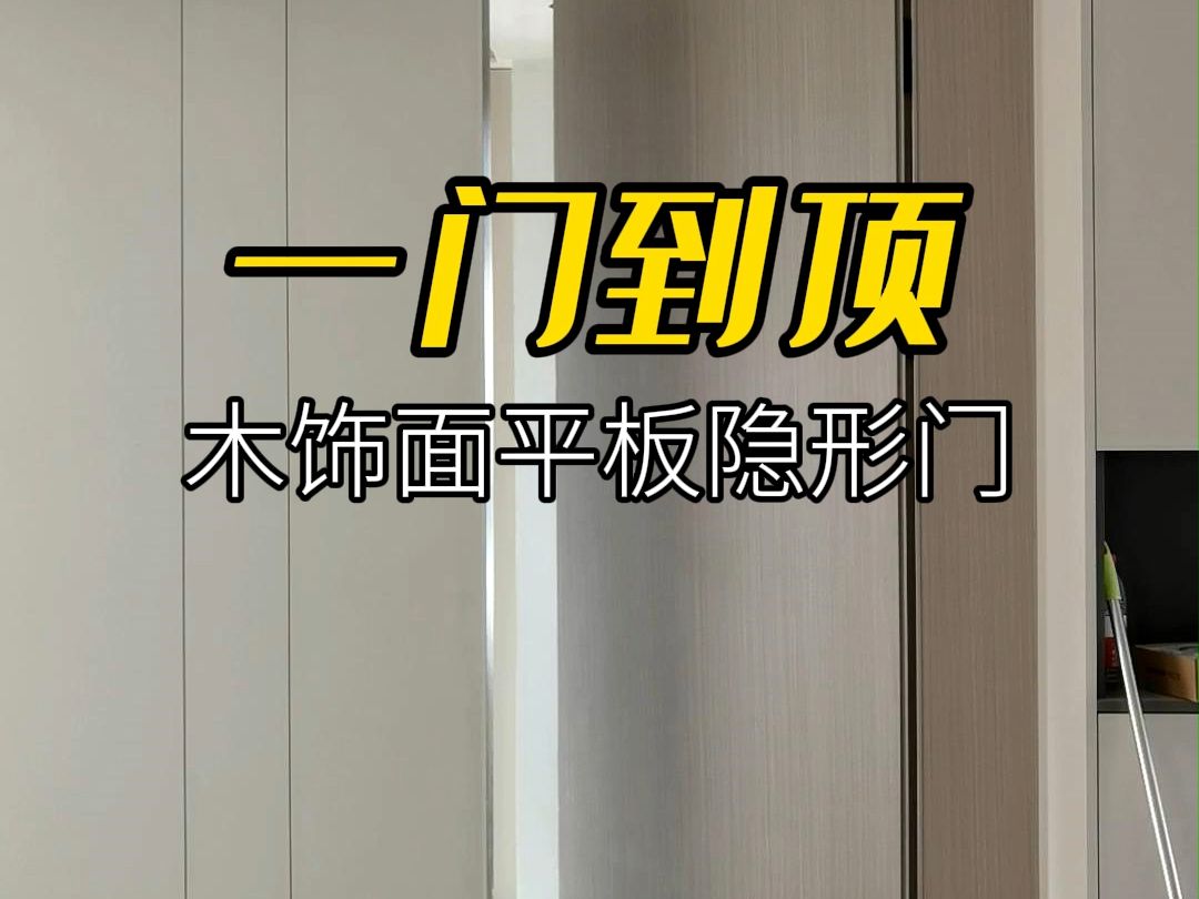 隐形门效果最好的一款木饰面平板隐形门