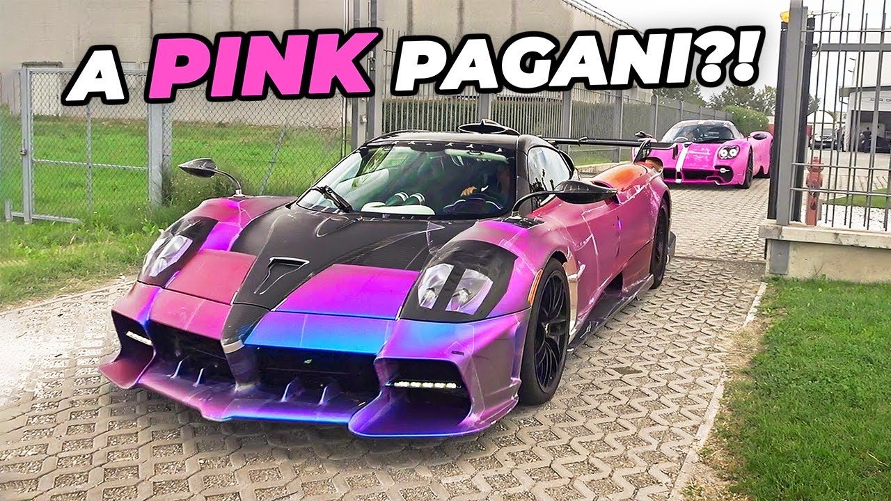 变色龙huayra imola roadster(4/8),粉色utopia 超级跑车声浪