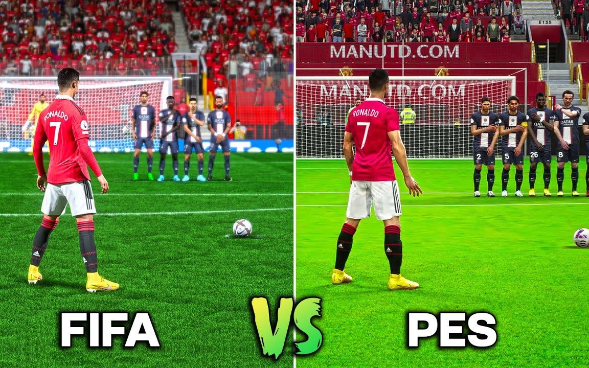 [图]C罗任意球进化史 • FIFA vs PES（2005-2023）