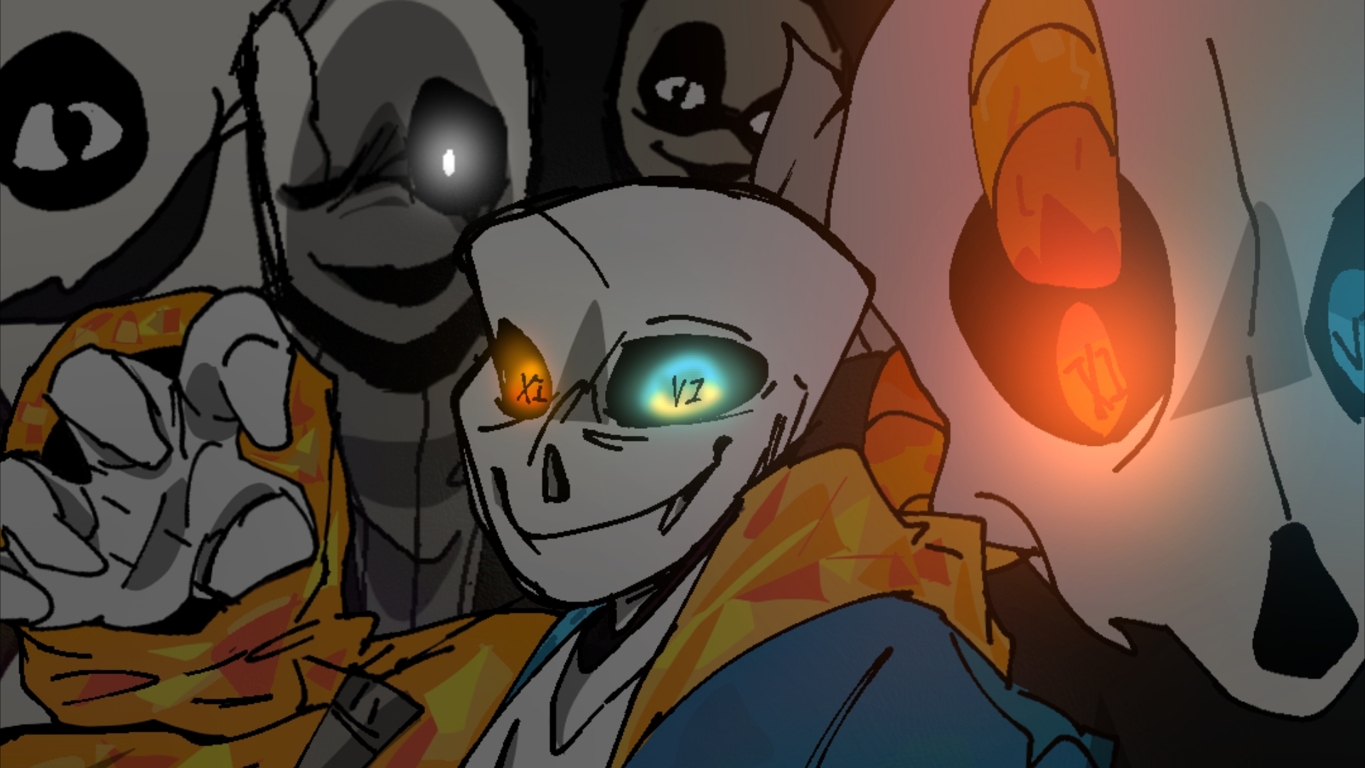 sans判定传说]绘画过程(尚未完成)