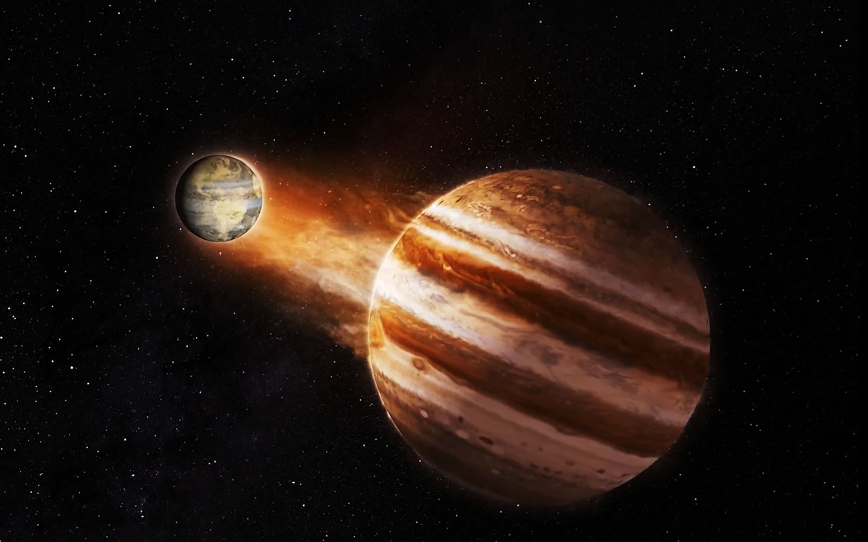 如果地球有木星的大气层会发生什么呢,还会有人类吗?