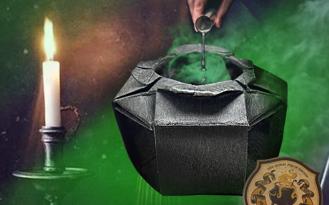 【折纸教程-魔药坩锅】哈利波特 harry potter origami cauldron #079