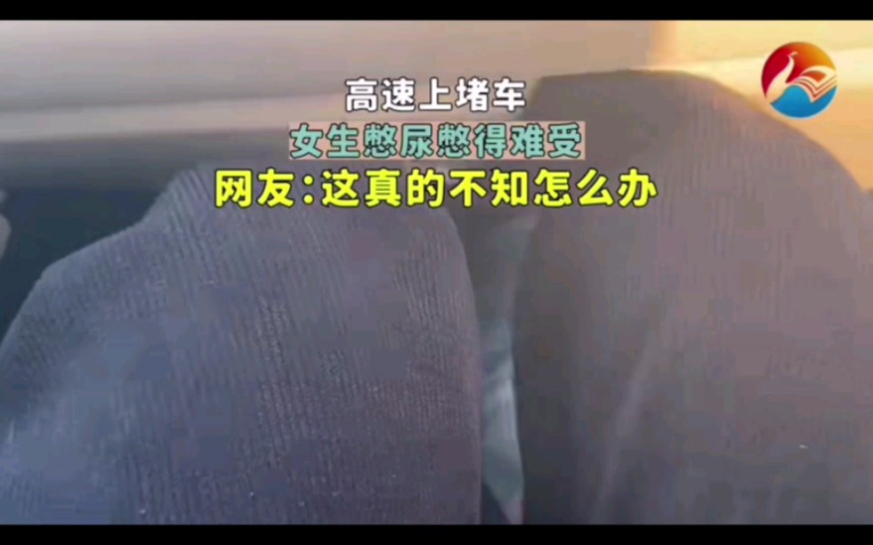 高速路上堵车,女生憋尿真的难受哔哩哔哩bilibili