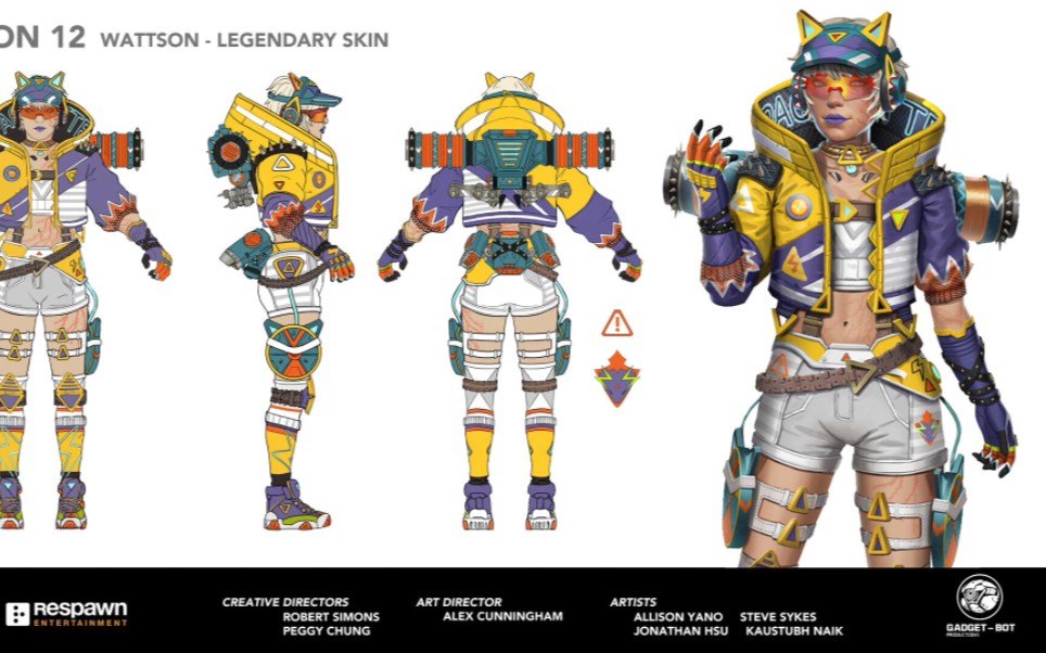 GadgetBot,一家优秀的外包公司,下面展示的是其在《Apex legends》参与的设计(角色篇)APEX英雄