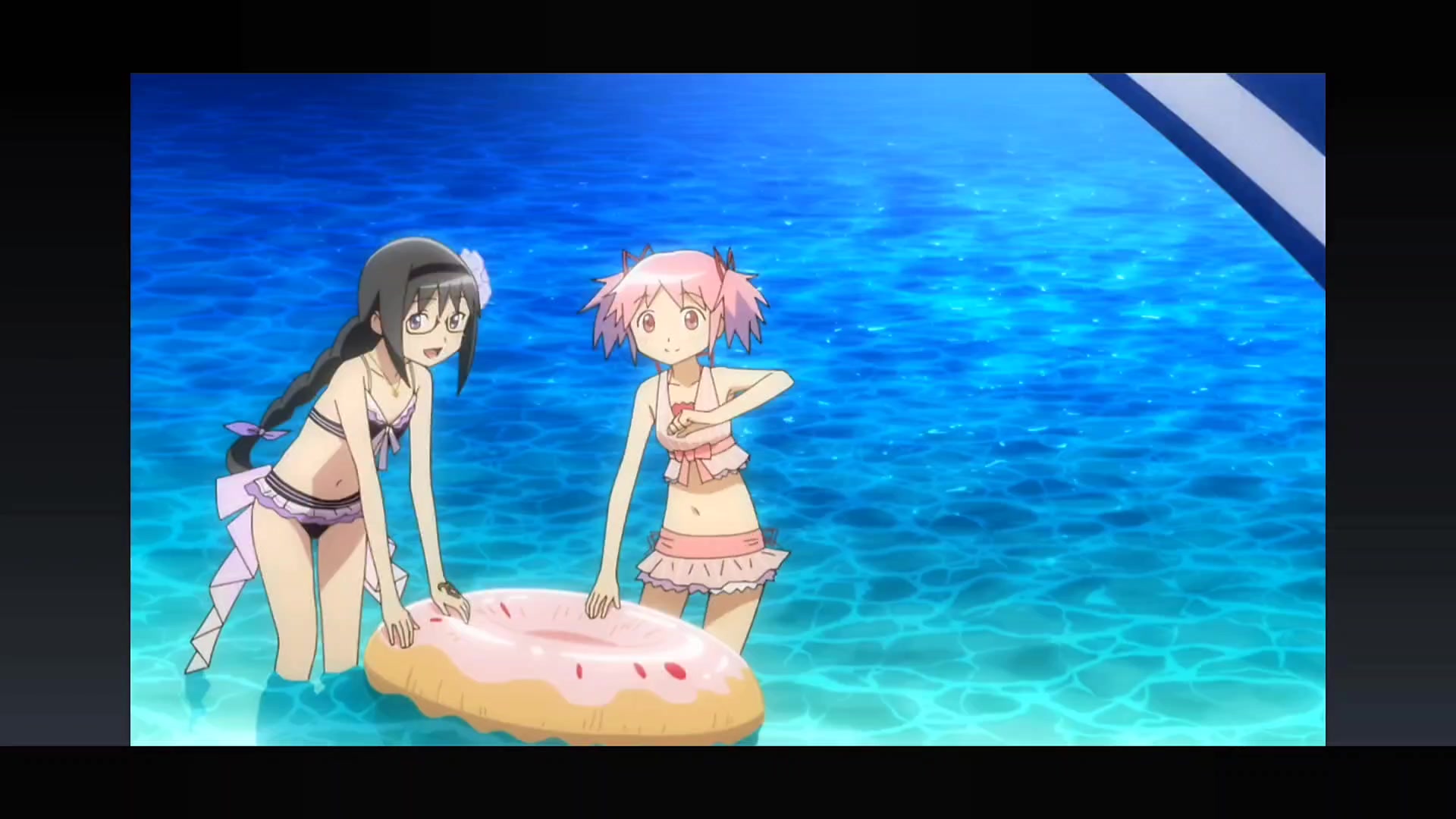 魔法纪录泳装环彩羽晓美焰变身动画