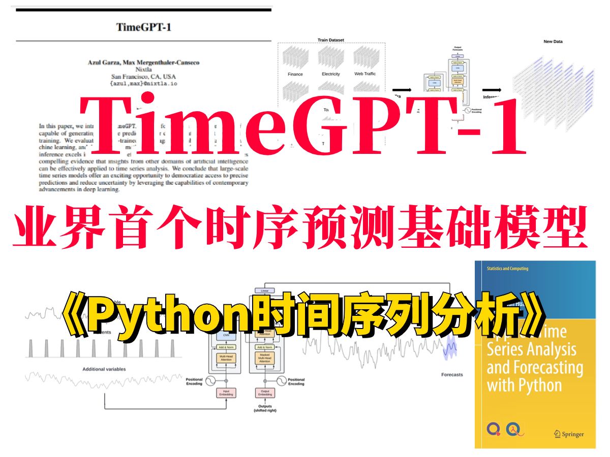 封神之作!?【TimeGPT1】业界首个时间序列预测基础模型,能以最小的复杂性超越其他选择的基础模型,transformer、时间序列分析、Python哔哩哔哩...