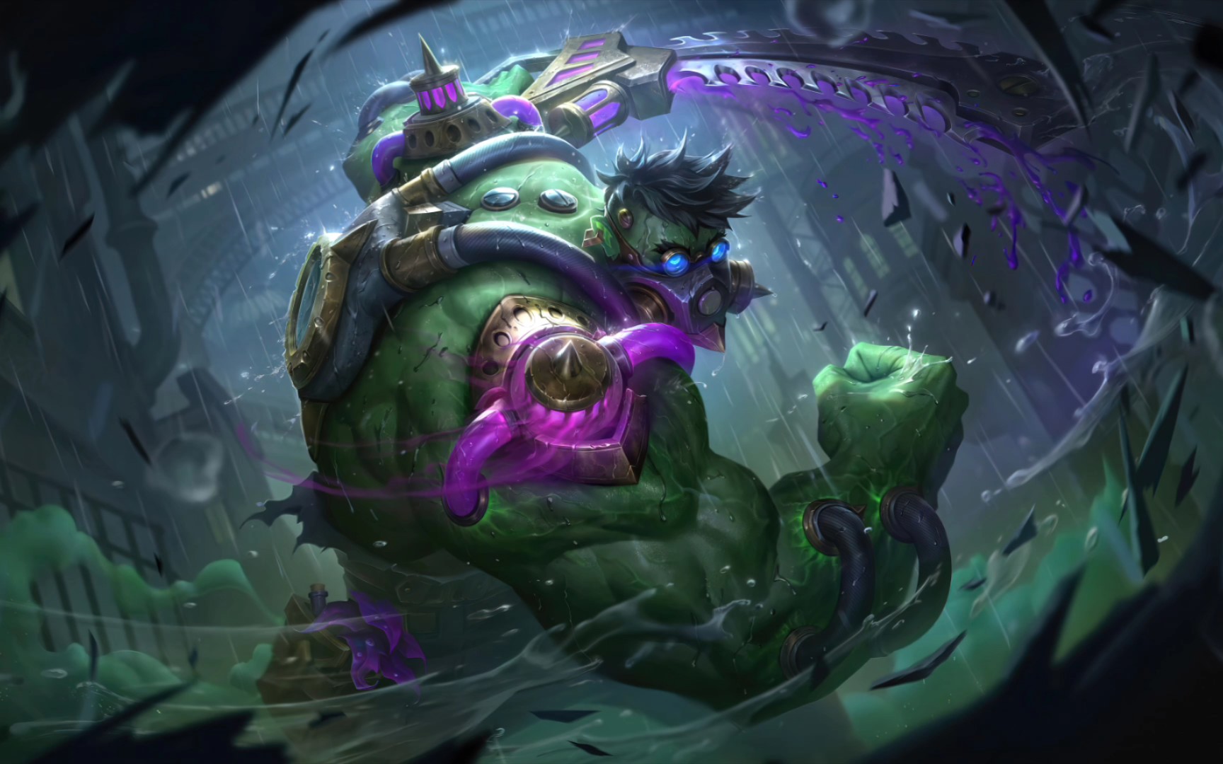 【英雄联盟】原画欣赏-新版蒙多 战栗之毒