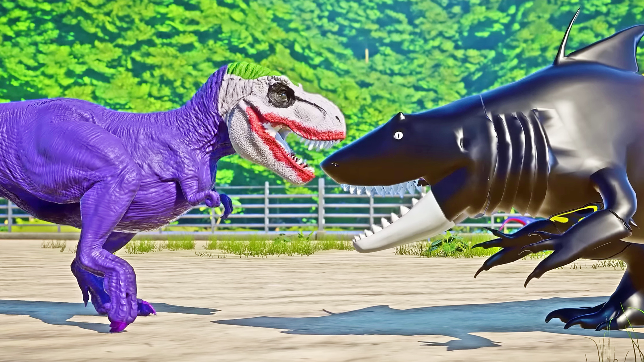 鲨鱼王 vs 霸王龙,漫威模组 ~ 侏罗纪世界进化