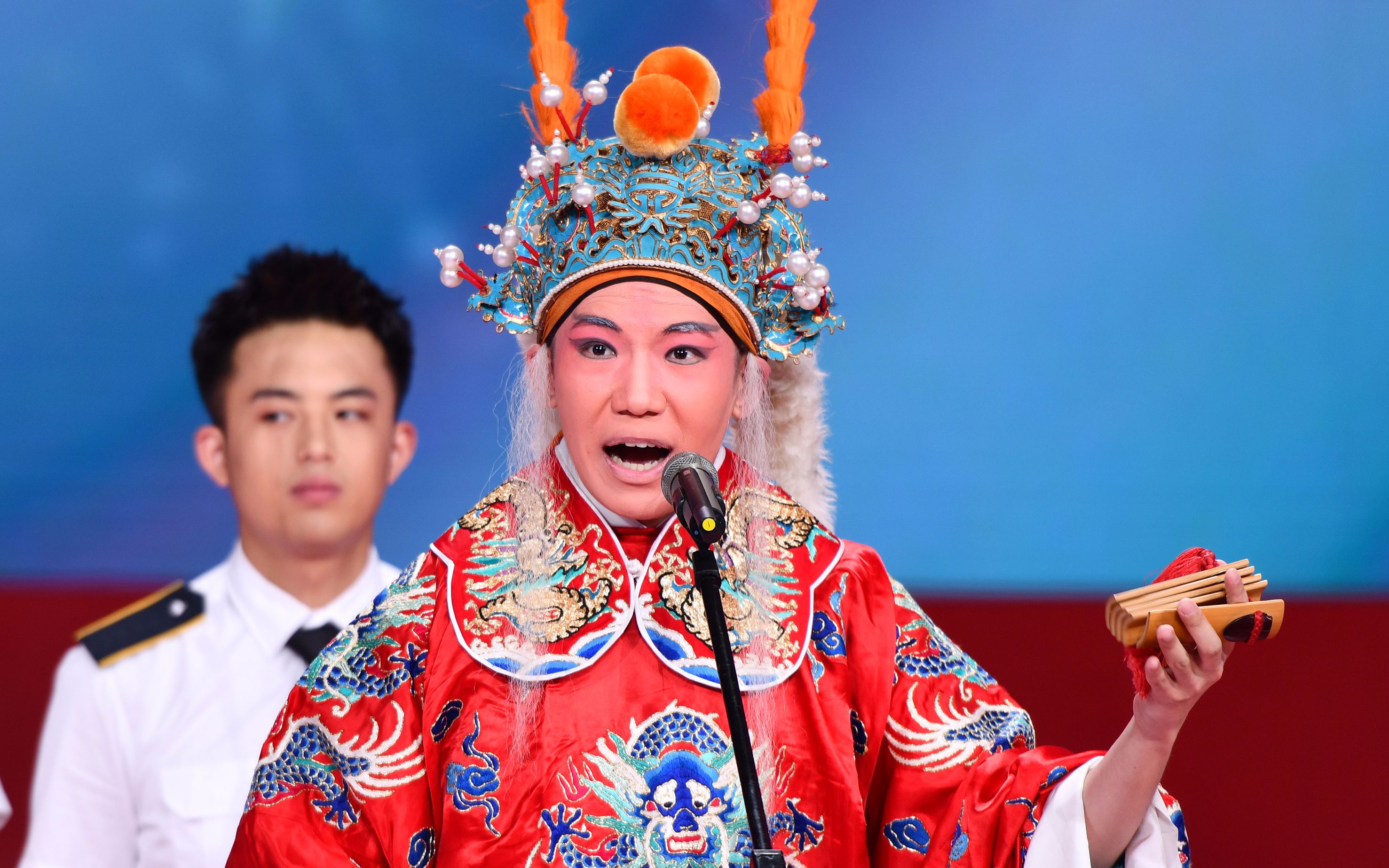 刮了胡子的李克用演唱京剧《葫芦娃》数太保乱入数葫芦娃?