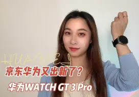 Download Video: 京东华为又出新了?那我的华为WATCH GT 3 Pro算什么？！