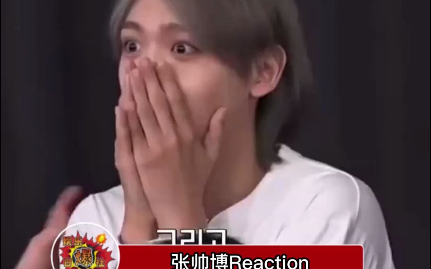 张帅博reaction,每一个都是可以做表情包的程度