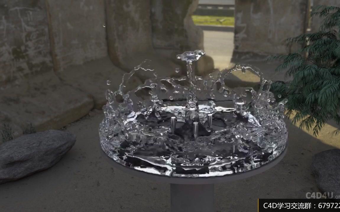 c4d4u最新软体模拟动画realflow水动画模拟