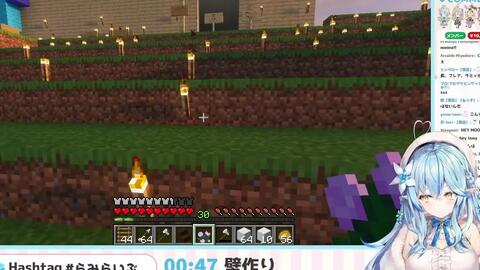 Minecraft 大楼建设 漂亮的作品 雪花菈米 Hololive 哔哩哔哩