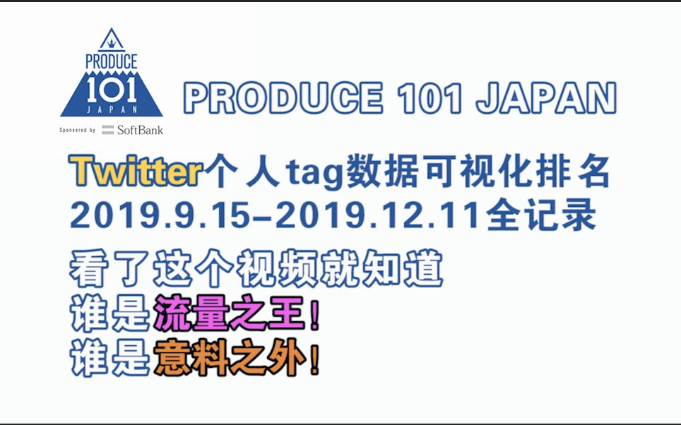 必看Ⅱ!日版produce101 推特个人tag数据TOP25可视化排名全记录(始于9月终于12月)哔哩哔哩bilibili