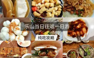 Download Video: 乐山当日往返一日游｜纯吃攻略！美食全覆盖详细时间路线图✓