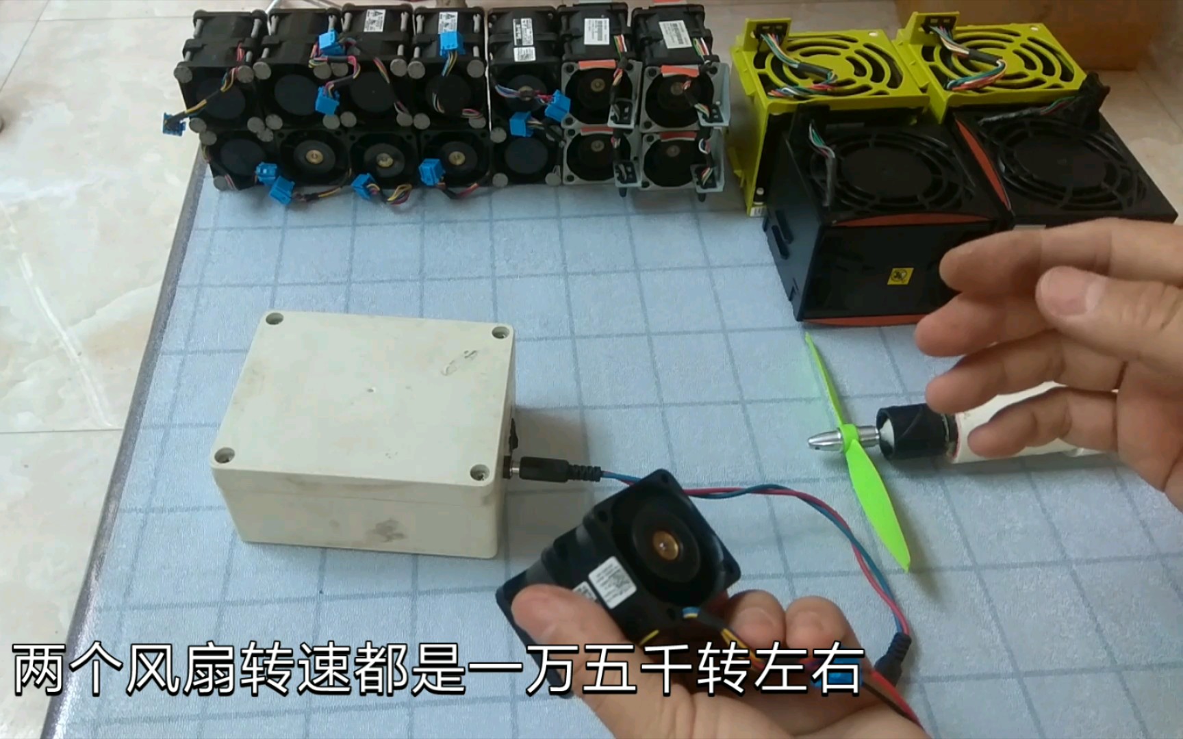3元一个的服务器超级暴力小涡扇,转速高达1.5万转,噪音很大,和飞机启动一样