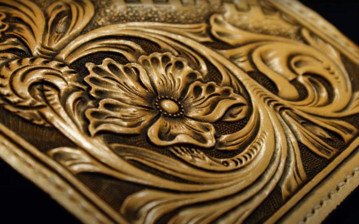 迷人的唐草皮雕-手艺职人