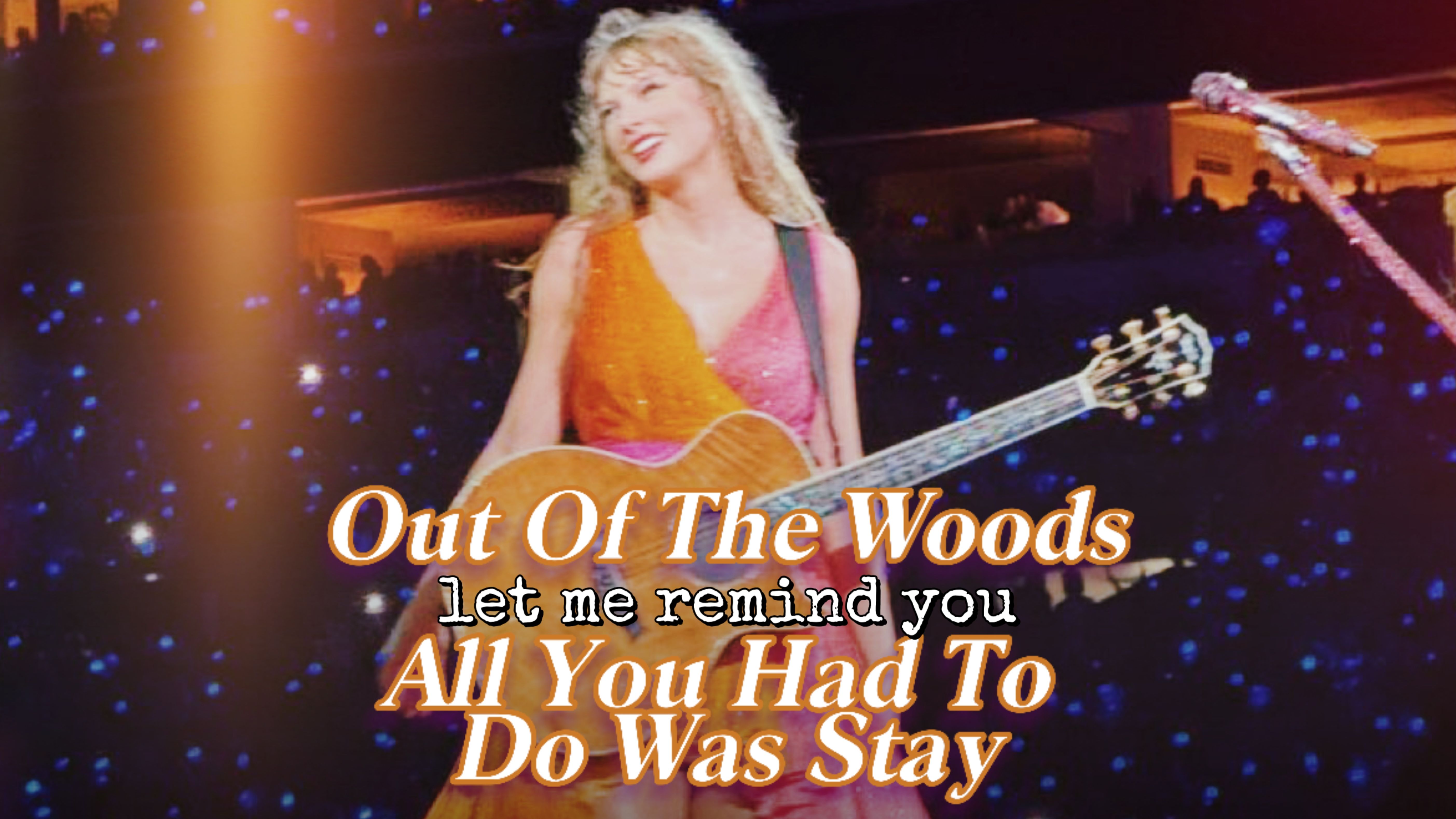 【中文翻译𐟩𕰟鵣€‘Out Of The Woods * All You Had To Do Was Stay // 三木木*留 | Live From TET哔哩哔哩bilibili