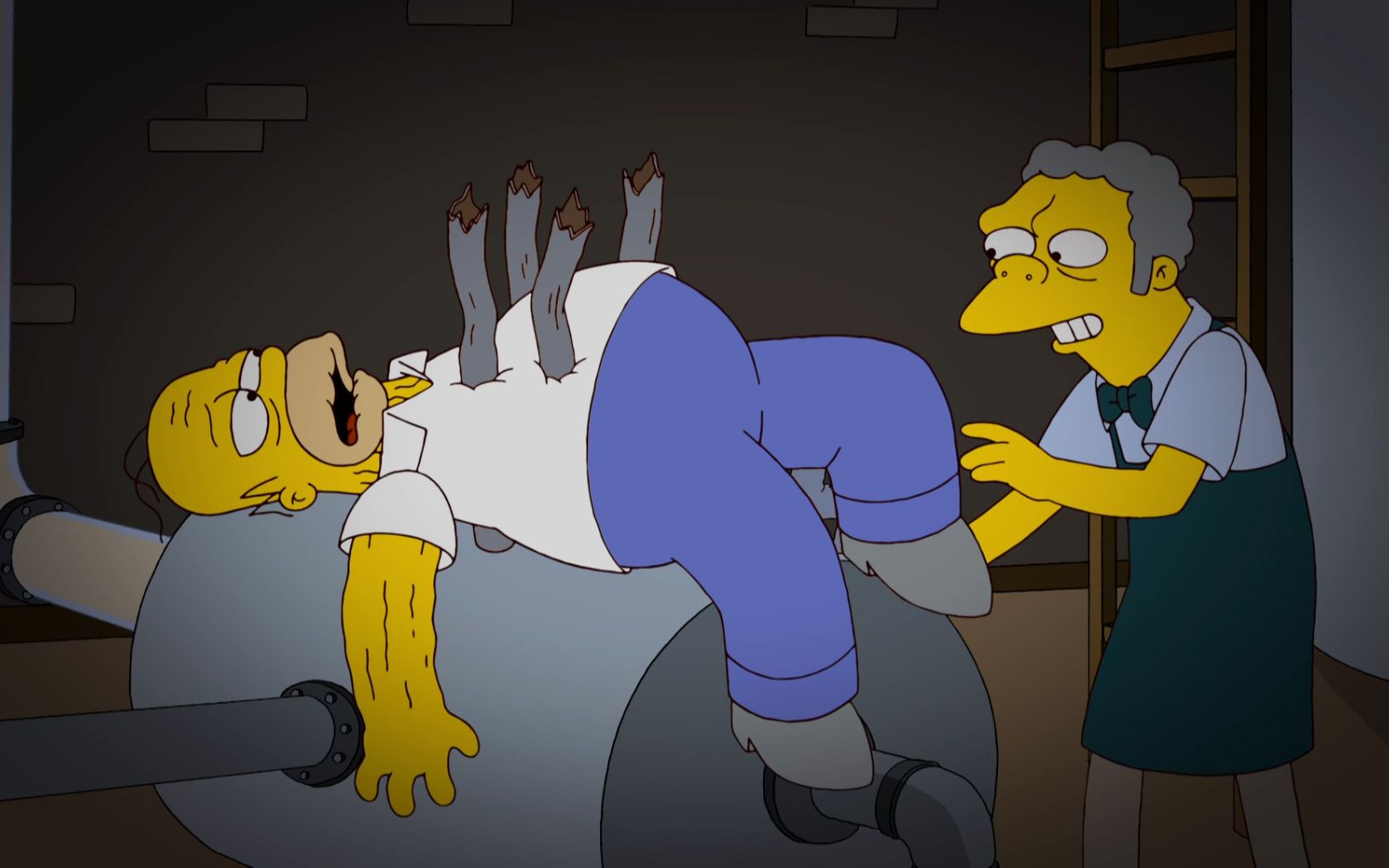 辛普森一家:老谋子为了霸占玛姬,谋害侯默.