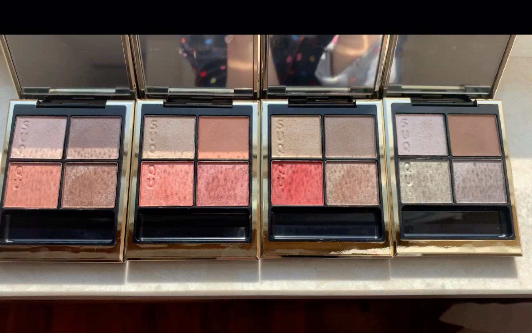 试色笔记|suqqu苏酷2021新版四色眼影盘|01瑞花04纯抚子05绯影06深奏