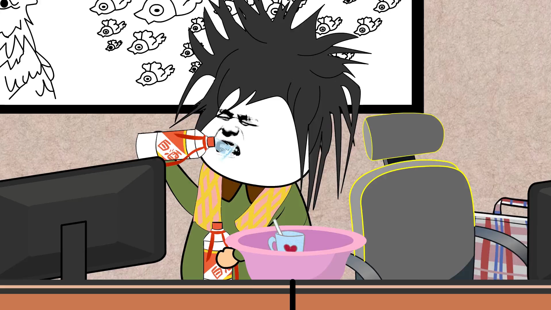 搞笑爆笑沙雕动画"网吧常驻大神"