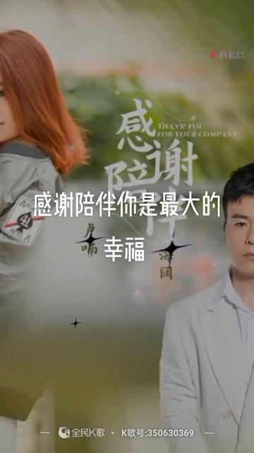 我唱了一首歌:感谢陪伴你