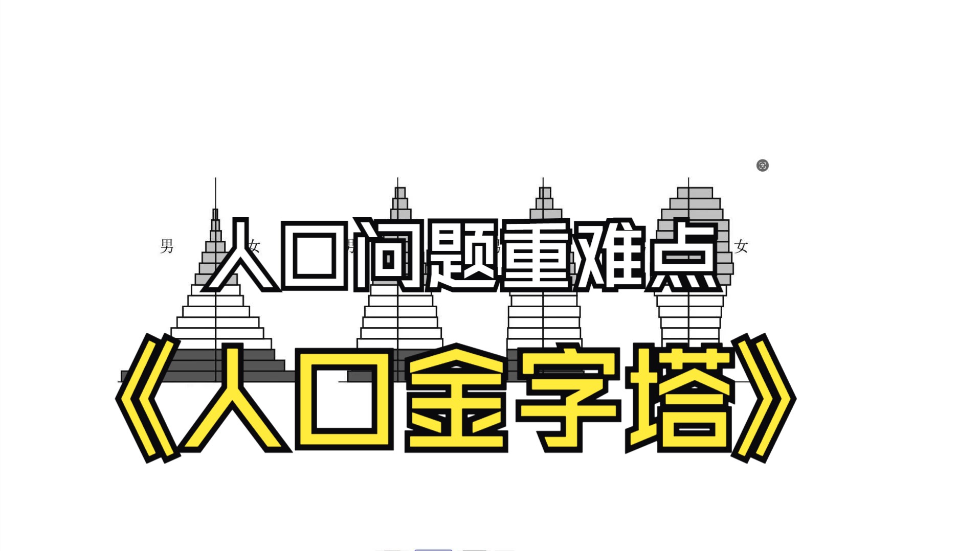 人口问题重难点:人口金字塔哔哩哔哩bilibili