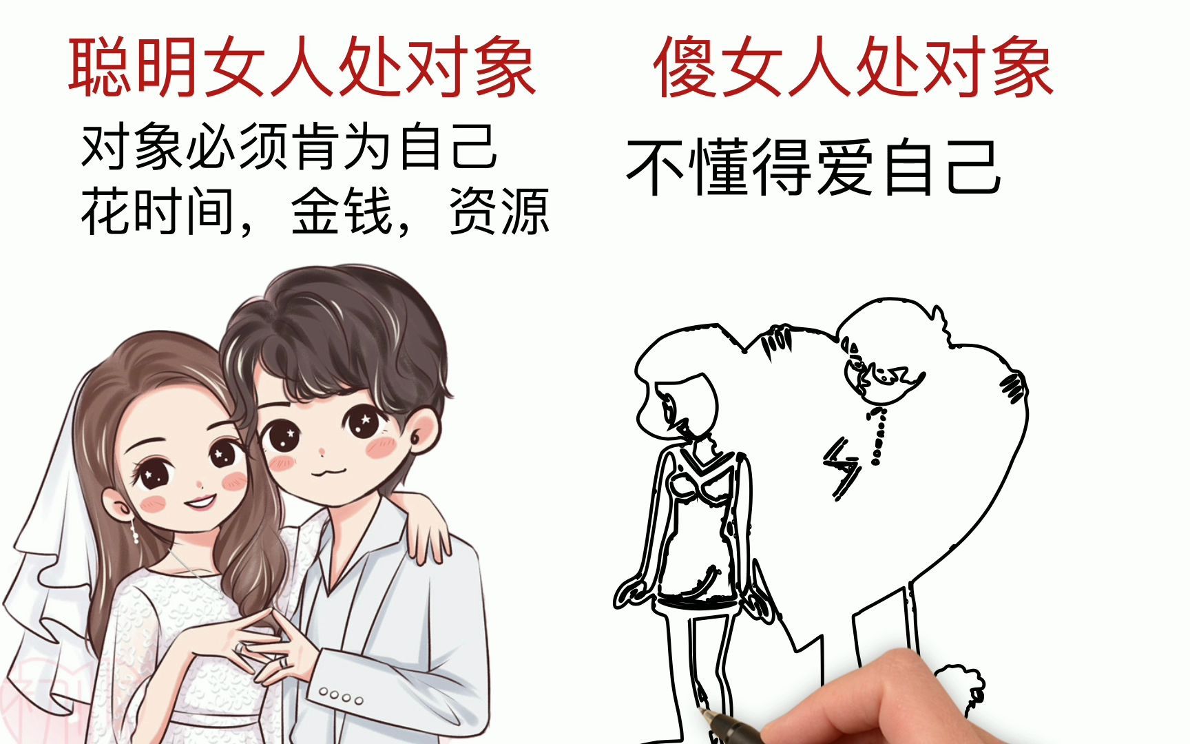 [图]聪明女人处对象VS傻女人处对象，有啥区别？没对比就没伤害