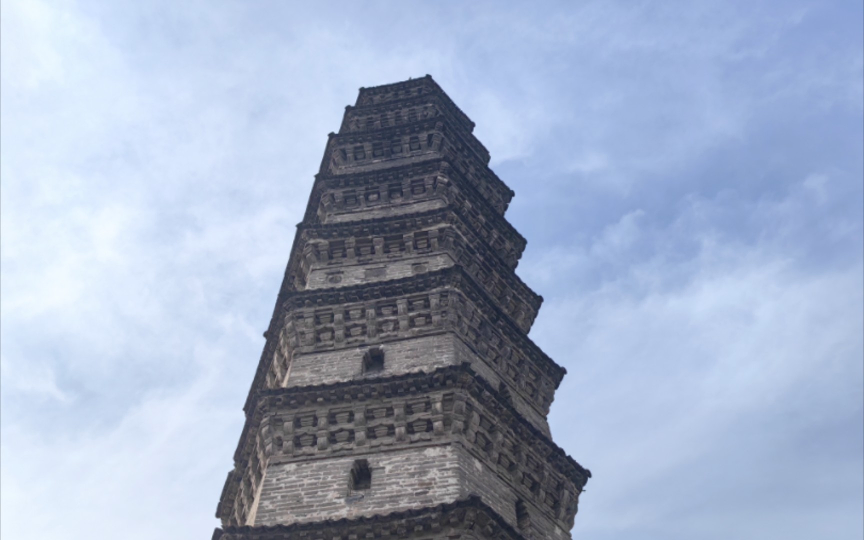 [静观]驻马店汝南县悟颖塔,南宋1270年重建,八边形楼阁式石制佛塔