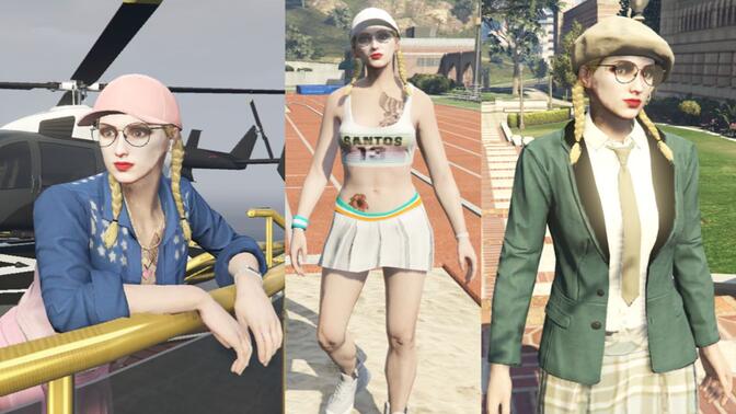 gta女角色衣服图片