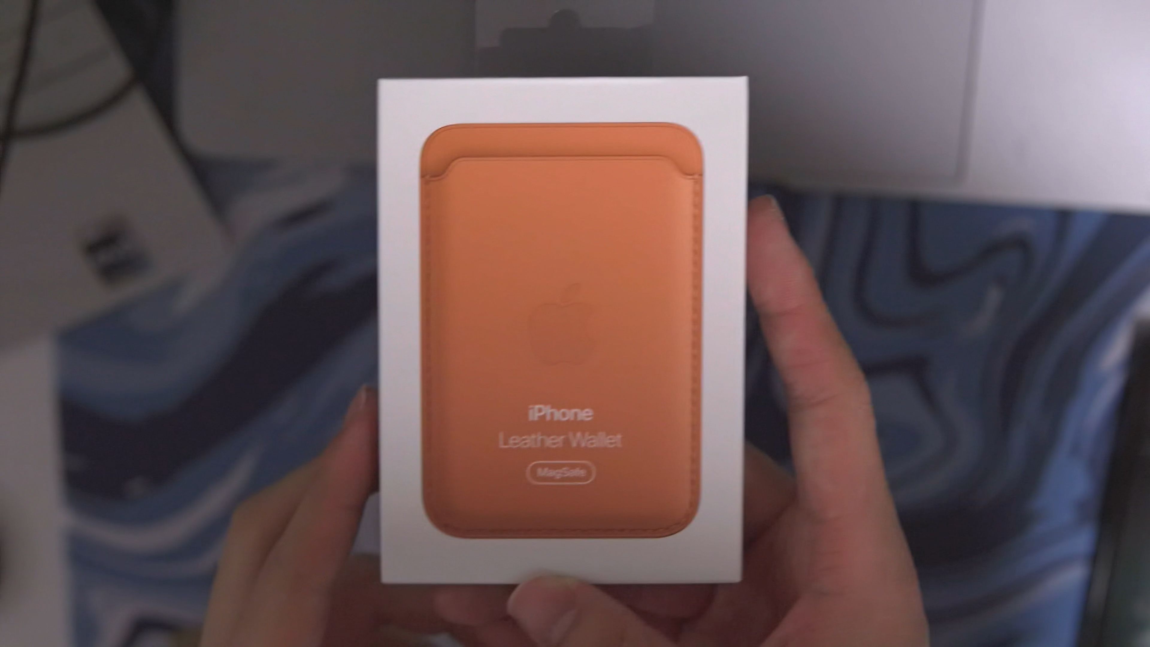 apple magsafe二代皮革卡包开箱-shr233-shr233-哔哩哔哩视频