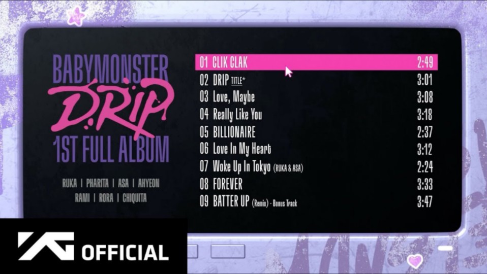 BABYMONSTER《CLIK CLAK》试听预告哔哩哔哩bilibili