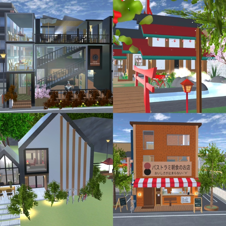 【樱校】樱校里的神仙建筑_樱花校园模拟器