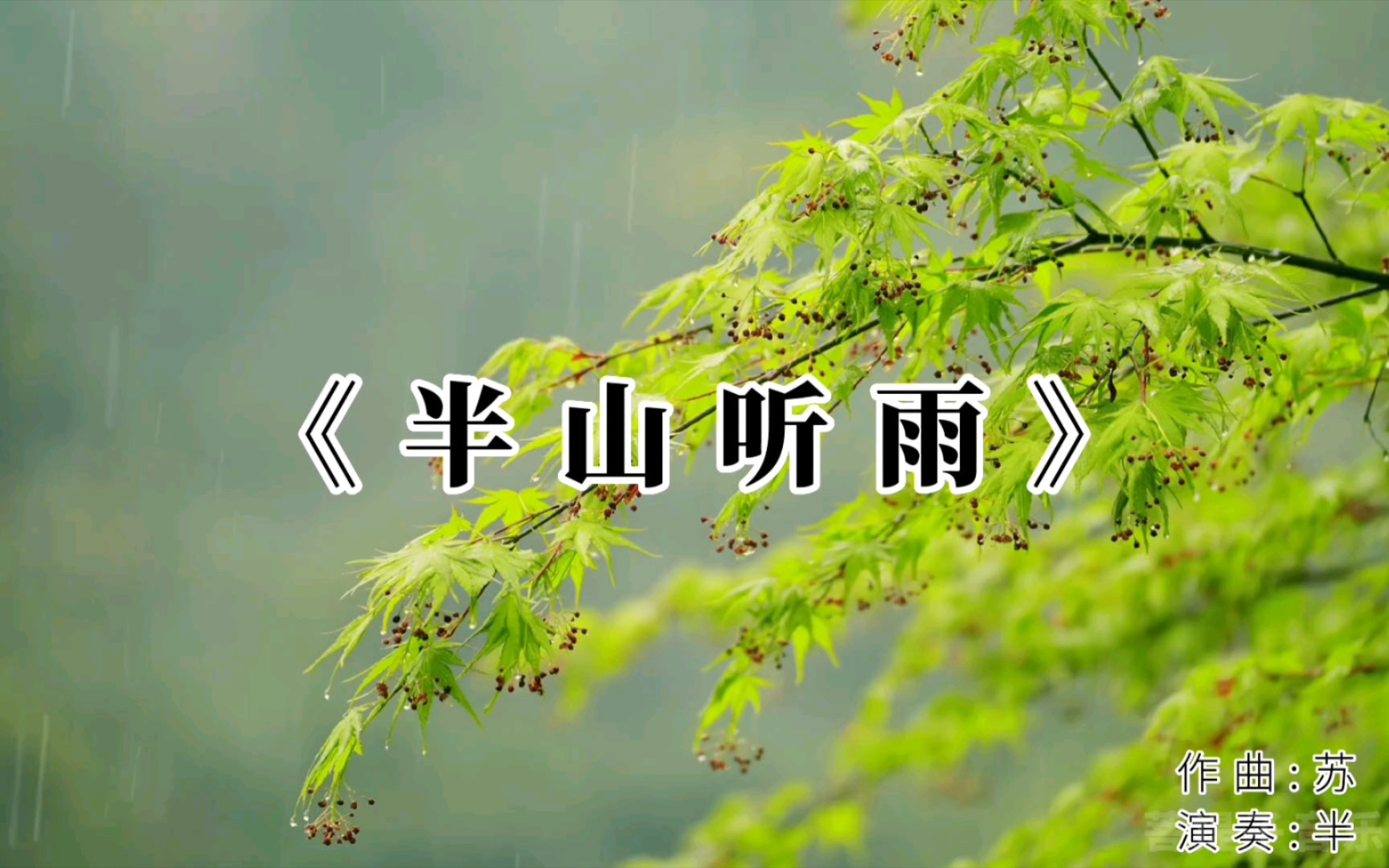 一世荣华,不如半山听雨.邀君共赏清心纯乐《半山听雨》哔哩哔哩bilibili