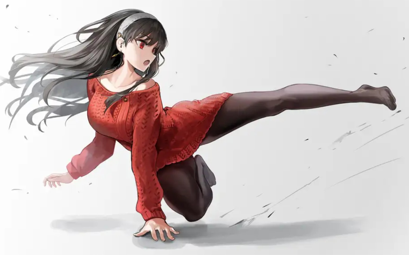 "丝袜战损,也极致优雅!