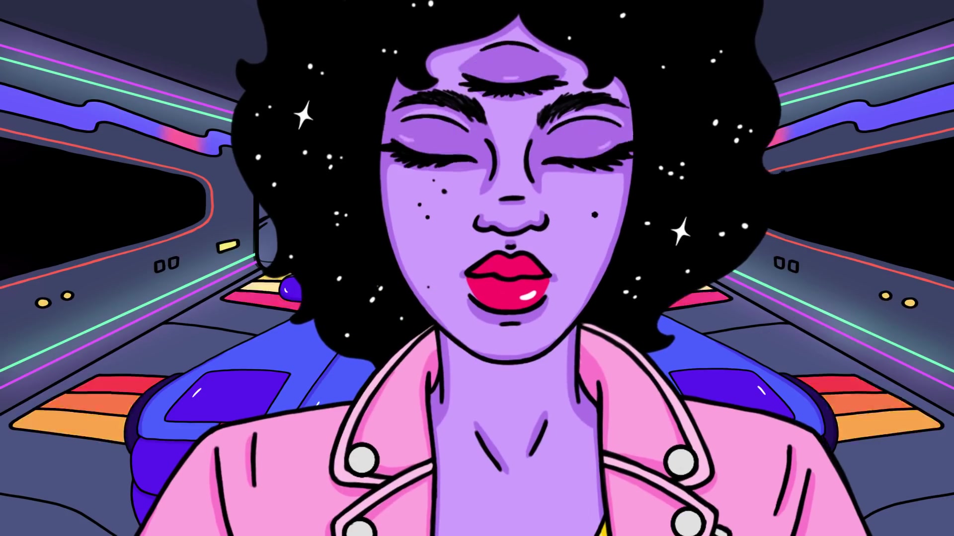 赛博朋克迷幻风