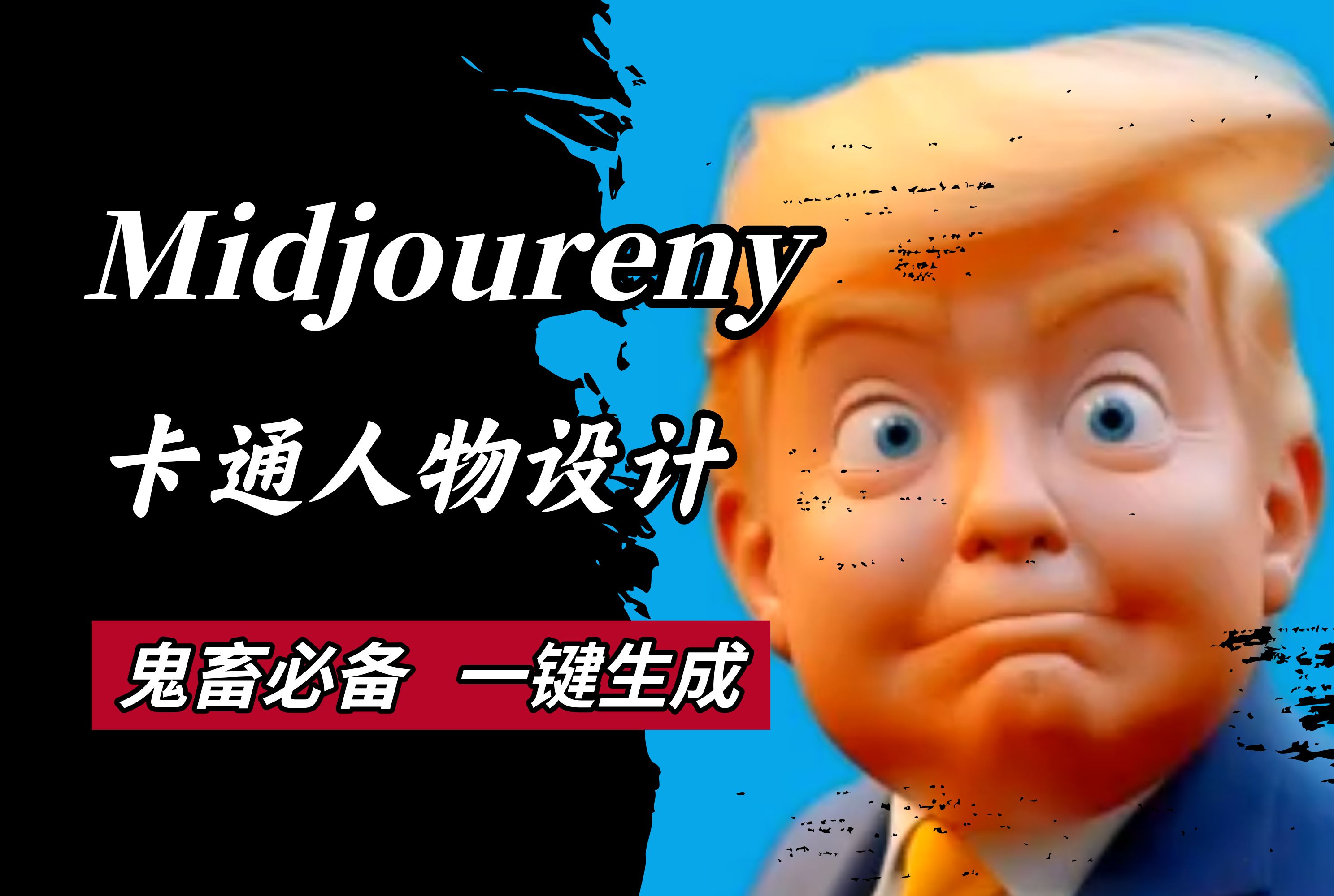 【AI绘画】1分钟教你学会用Midjourney做自己的卡通形象~一键生成,手残党福利来了!!Midjoureny教程、MJ哔哩哔哩bilibili