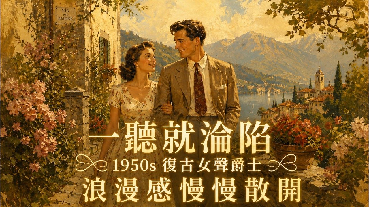 ? 一听就沦陷的女生复古情歌｜2026温柔女声爵士精选 ?｜1950s黑白电影般的浪漫旋律｜阅读・咖啡・深夜放松BGM ☕