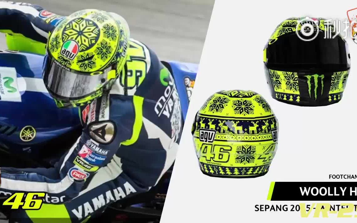 罗西19962017使用过的头盔motogp