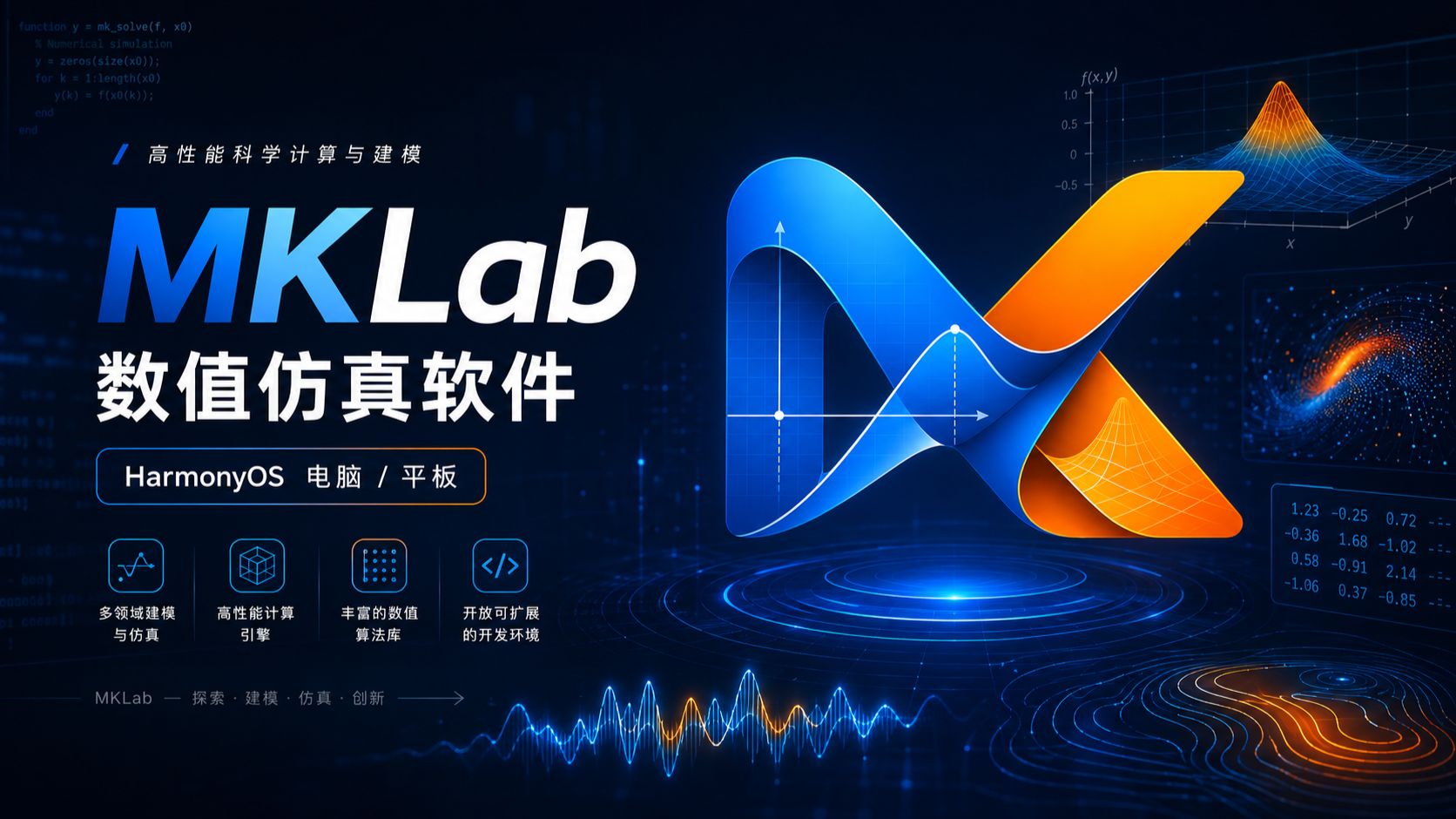 MKLab：一款鸿蒙PC及平板上的数值仿真软件