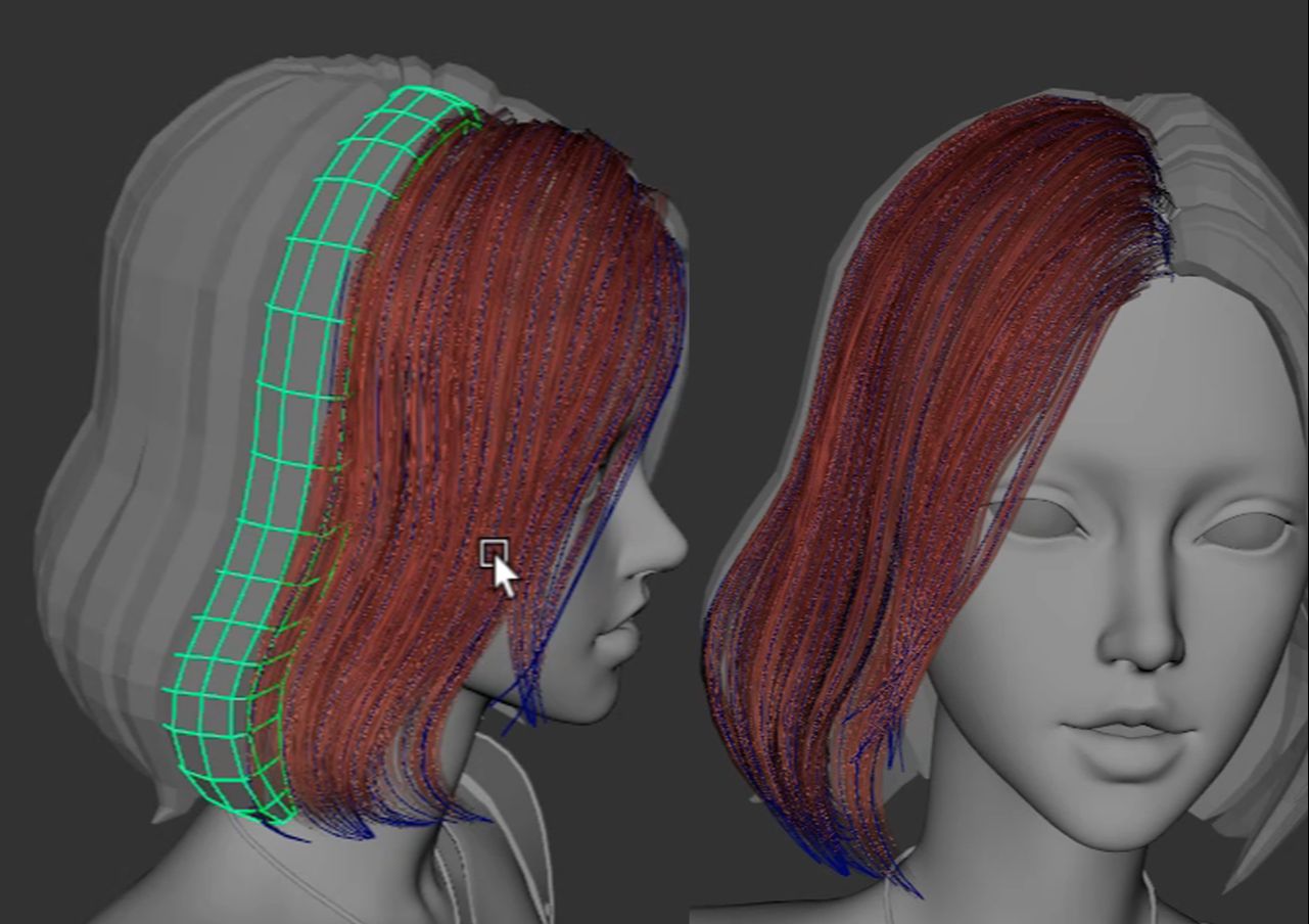【面片毛发】maya面片头发小妙招-几何体变面片方法