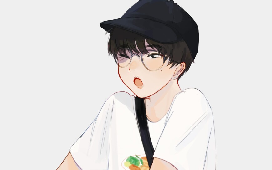 【彭昱畅】【绘画过程】画一个伸懒腰的彭彭!后附赠彭老师真诚祝福(x)