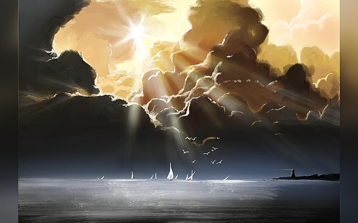 【procreate】ipad pro仿油画系列-破晓