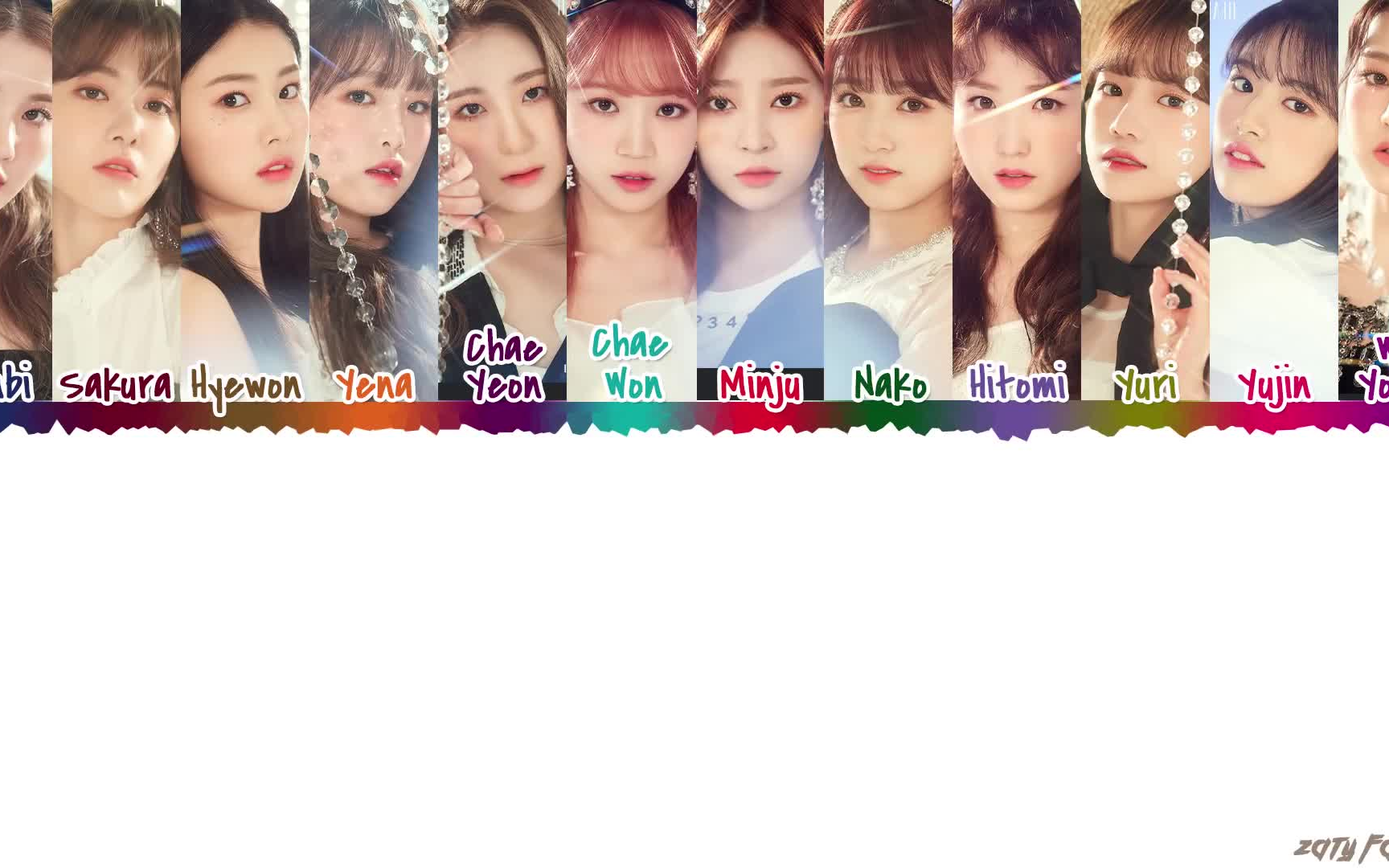 izone (糊丸) -飞机 airplane lyrics [color coded韩罗马英]