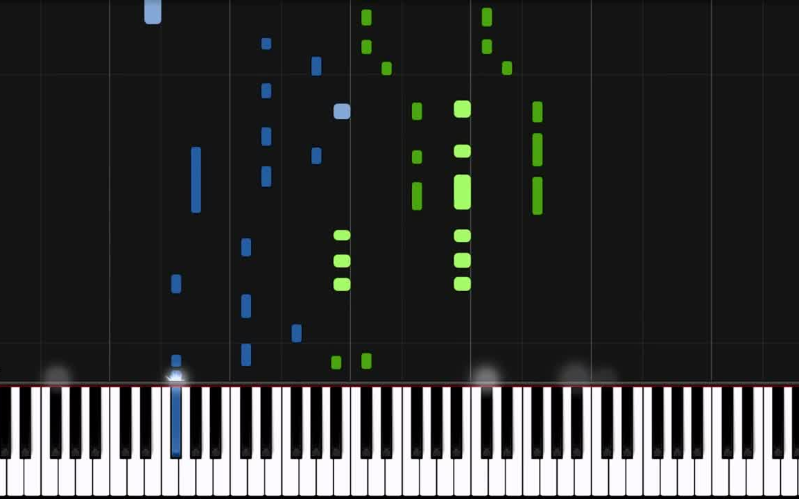 [图]RADWIMPS - 前前前世 《君の名は》你的名字 piano (Synthesia)