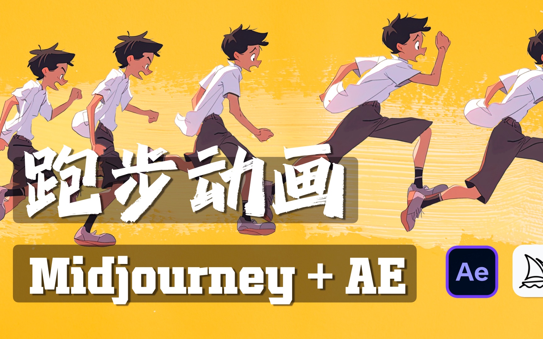 Midjourney+AE卡通跑步动画教程哔哩哔哩bilibili