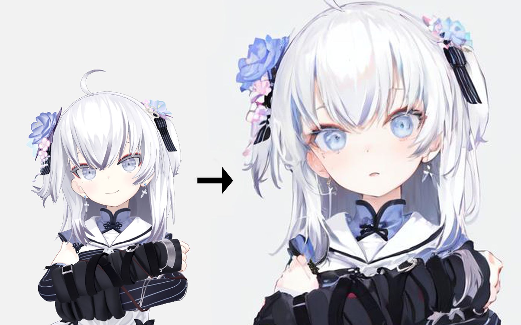 【AI动画/东雪莲】使用ControlNet+角色Lora模型转绘效果 - 视频下载 Video Downloader