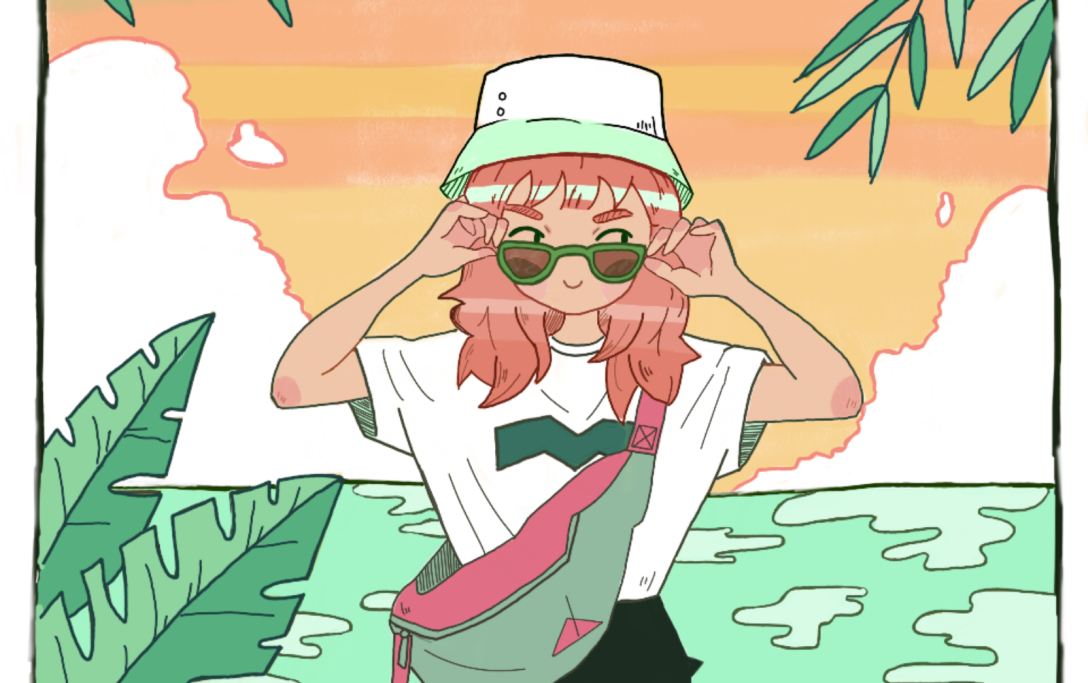 【ipad临摹练习】插画师nemupan作品1_哔哩哔哩 (゜-゜)つロ 干杯