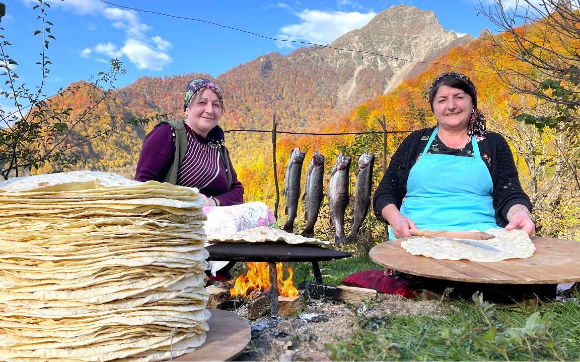 [图]奶奶最爱的扁面包和鳟鱼食谱： 快速简单自制拉瓦什！