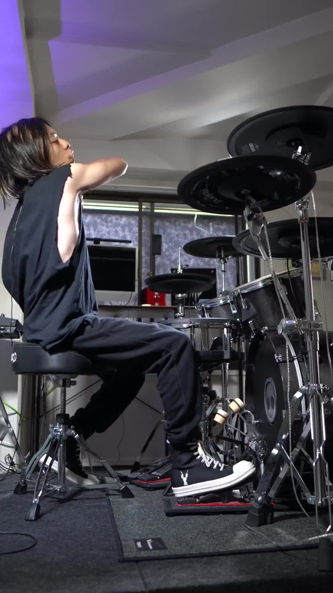 wagewarlow架子鼓翻奏架子鼓鼓手金属核架子鼓演奏爆裂